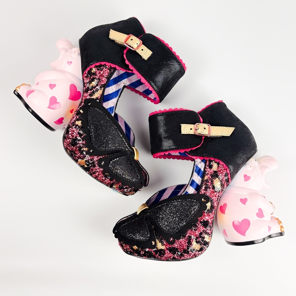 Irregular Choice So Hippo Heels – Size 38 / UK 5 – Pink Hippo Character Heel - Picture 3 of 9